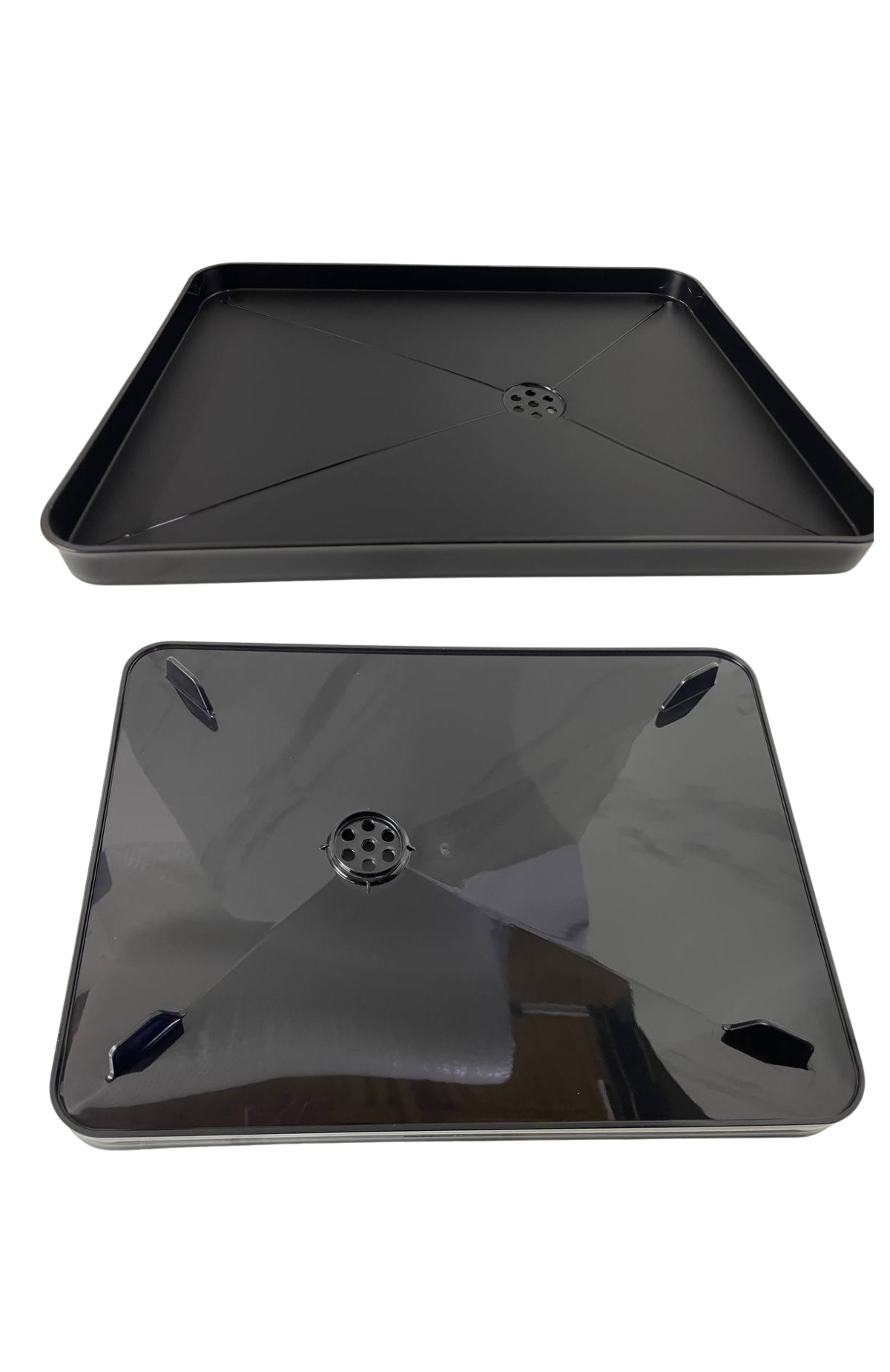 Secaplatos Escurridor De Platos 2 Pisos Simplit Acero Negro