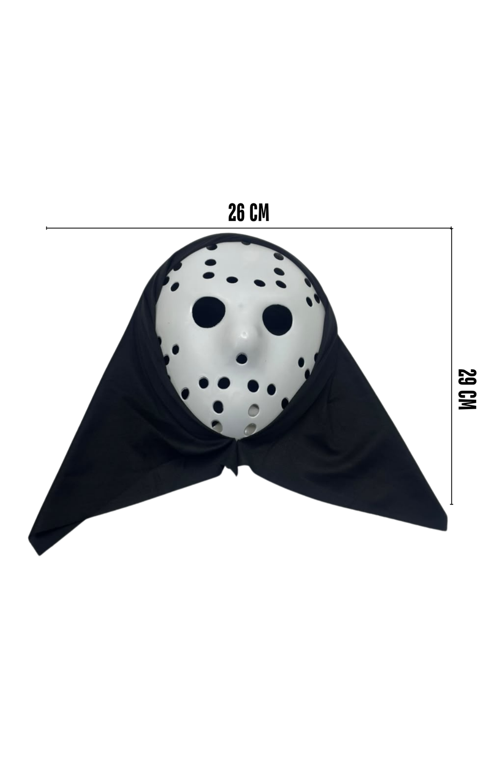 Máscara Plástica Jason Película Terror Halloween Disfraz