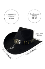 Sombrero Vaquero Estilo Western Texano Adultos Unisex Cowboy