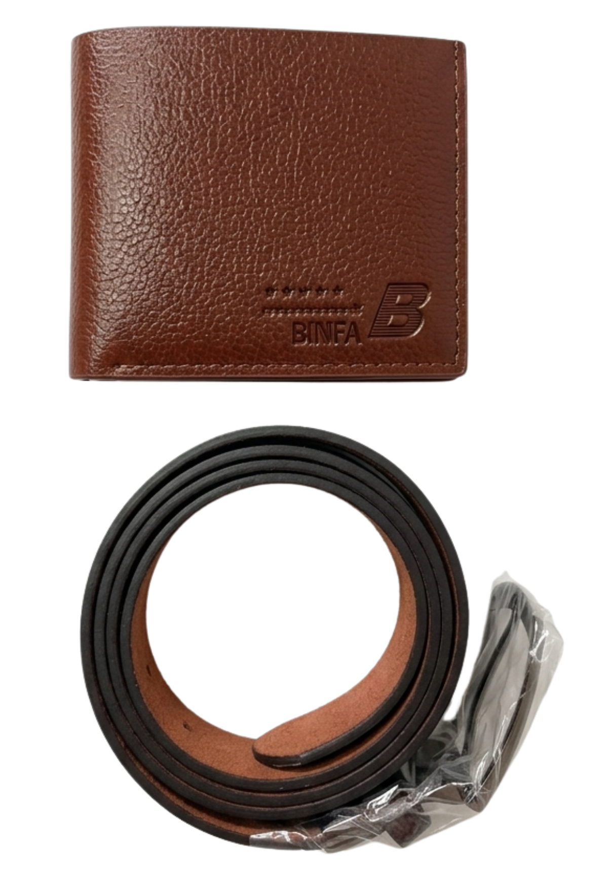 Set De Regalo Hombre Billetera Y Cinturón