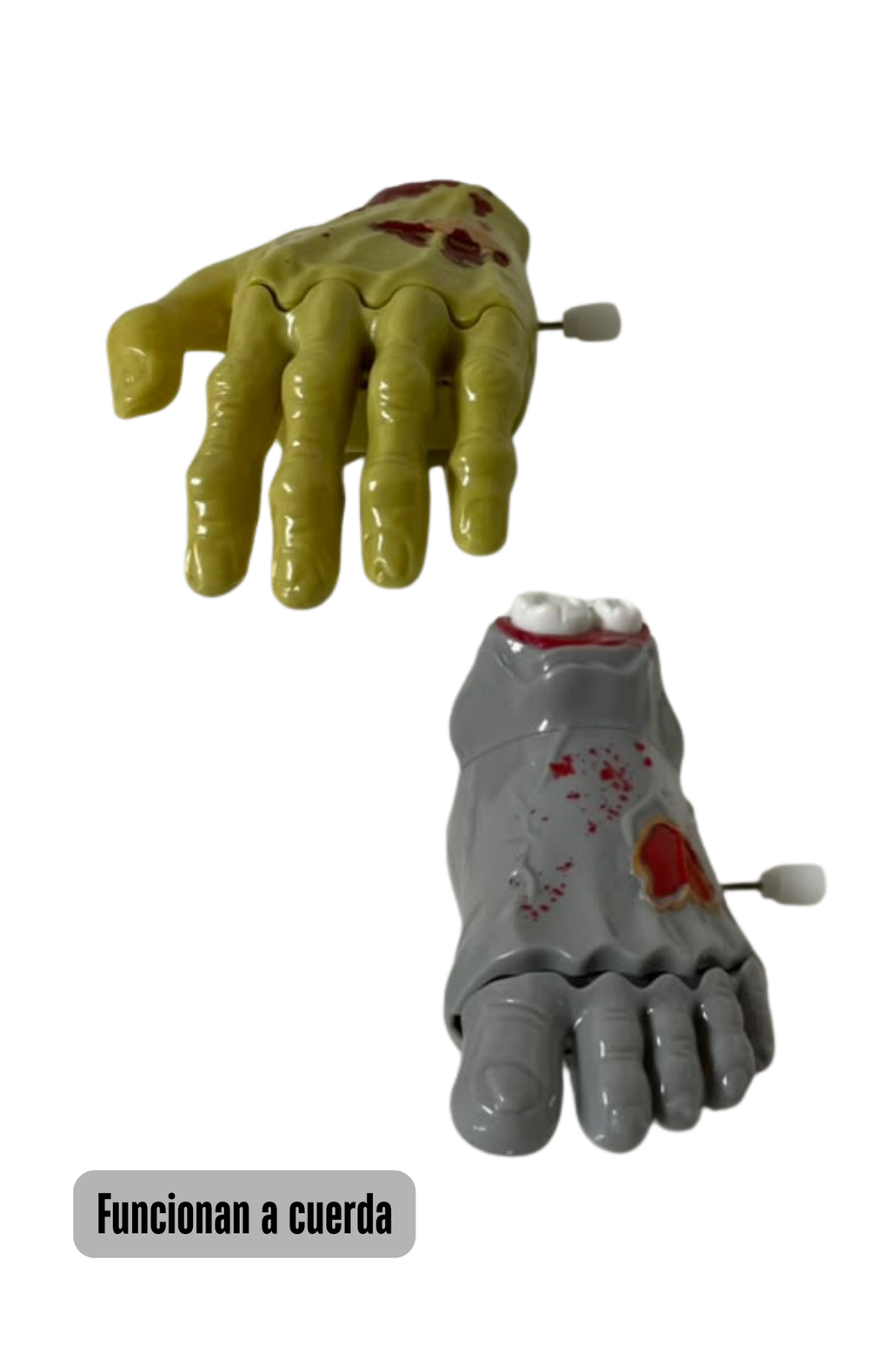 Pack 6 Juguetes A cuerda De Manos & Pies Rotos Halloween