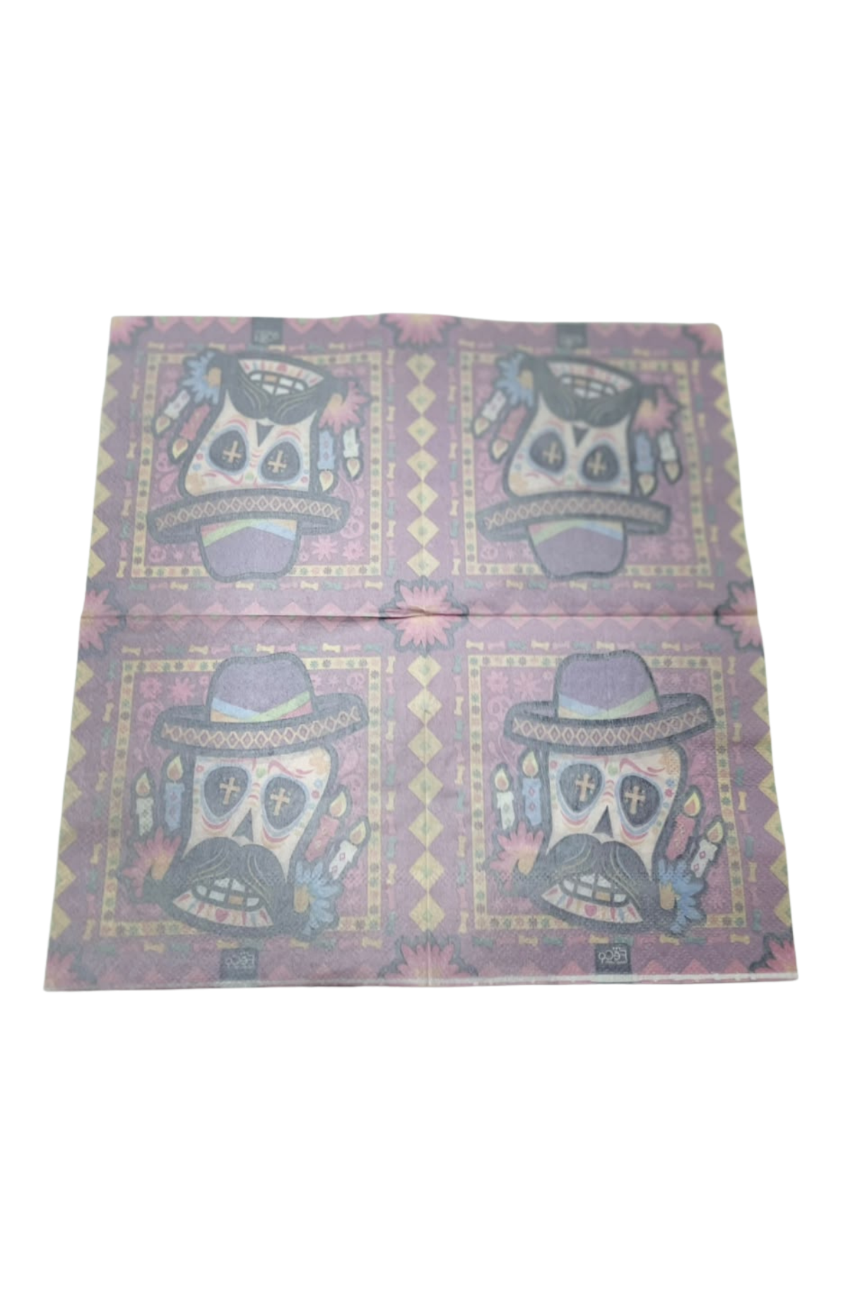 Pack 12 Servilletas Para Fiestas Evento Cumpleaños Catrina Calacas