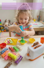 Kit Creativo De Plastilinas Con Máquina Tostadora Infantil